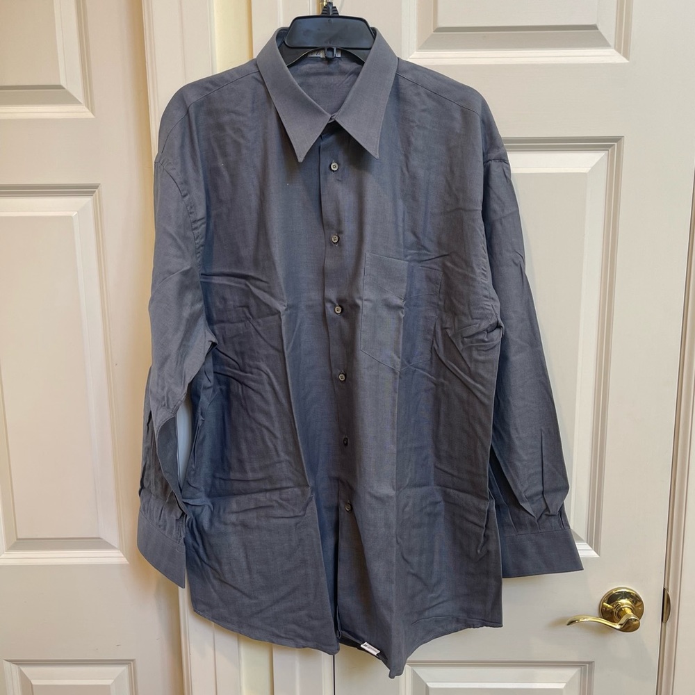 Zanella Men’s Dark Gray Button Down Shirt